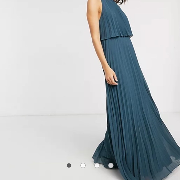 ASOS Dresses & Skirts - NWT ASOS Pleated Chiffon Maxi Dress - Size 10
